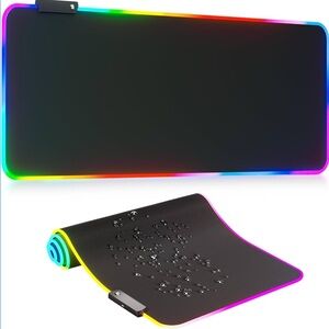 RGB Gaming Mouse Pad: NIB, 31.5 x 12 ✨ $15 SALE ✨